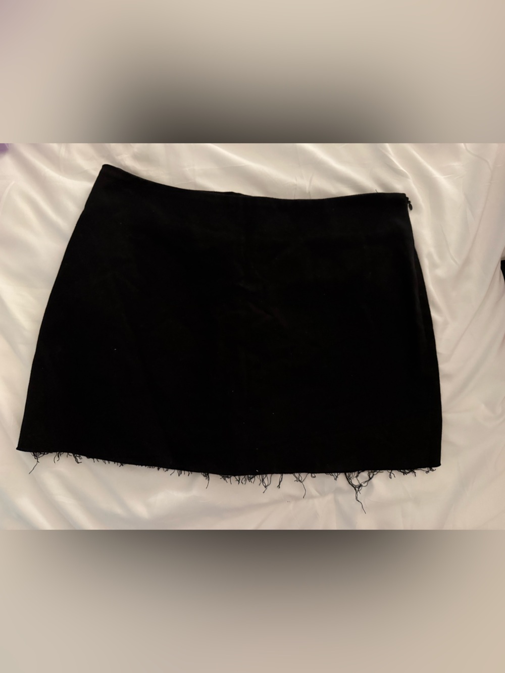 Black mini skirt